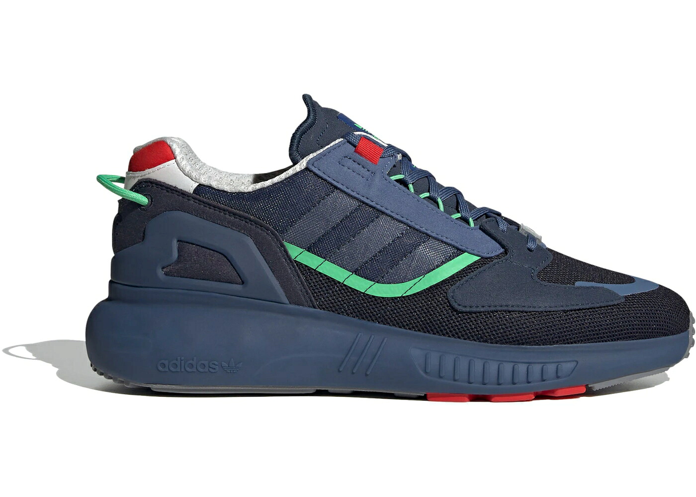 アディダス ブースト 紺色 ネイビー 緑 グリーン 赤 レッド スニーカー メンズ ADIDAS ZX 5K BOOST NAVY SIGNAL GREEN / NAVY SIGNAL GREEN RED