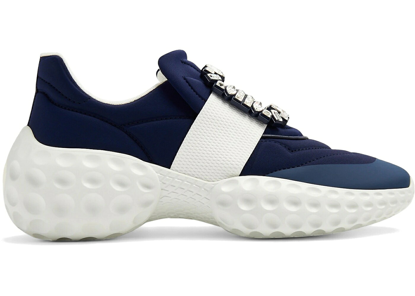ラン 青色 ブルー 白色 ホワイト バックル VIV' WOMEN'S スニーカー レディース ROGER VIVIER ROGER VIVIER RUN LIGHT BLUE WHITE CRYSTAL BUCKLE (WOMEN'S) / BLUE WHITE
