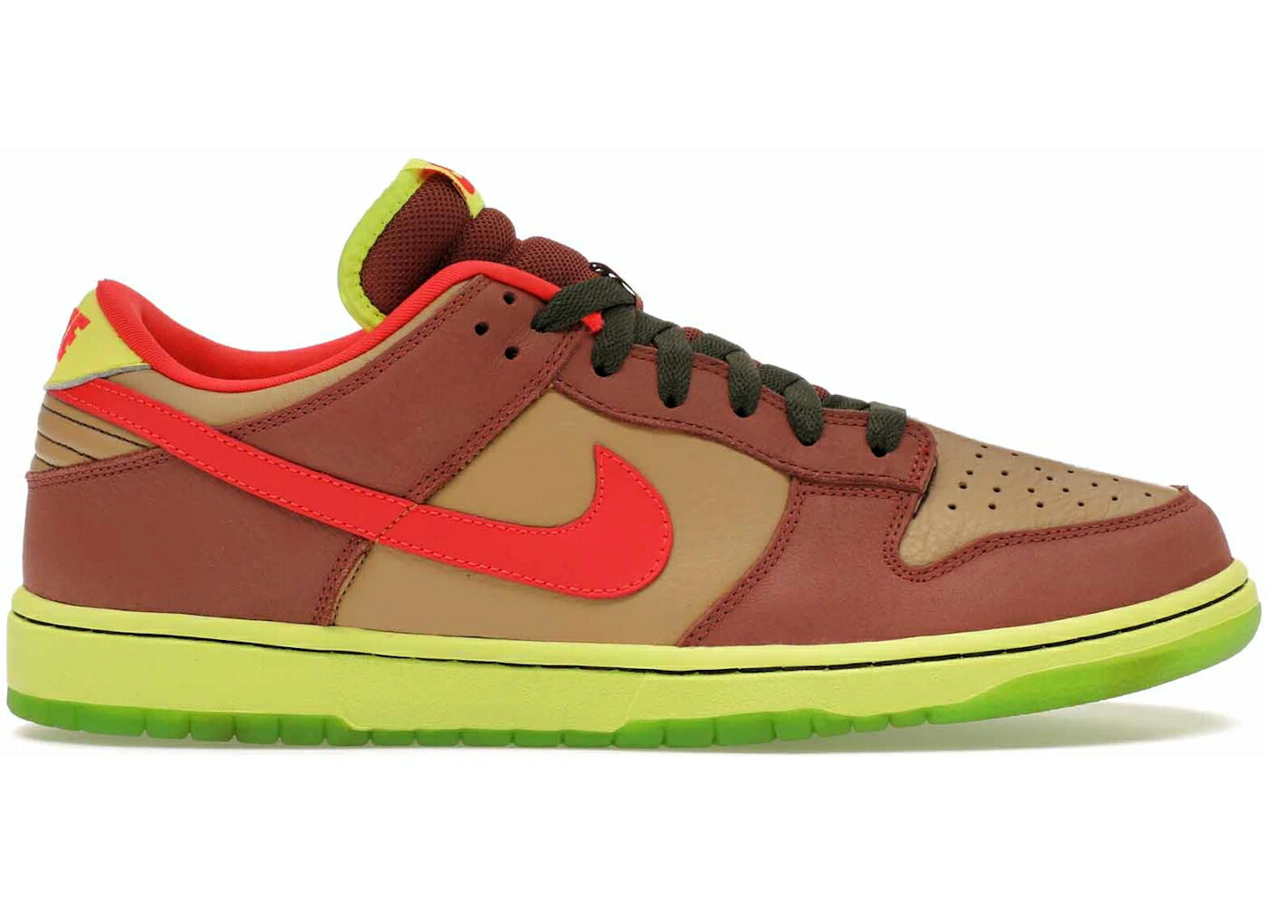 ナイキ エスビー ダンク 赤 レッド 茶色 ブラウン ダンクロー スニーカー メンズ NIKE SB DUNK LOW TOXIC SEA ROBBIN / HAY HOT RED TERRA BROWN