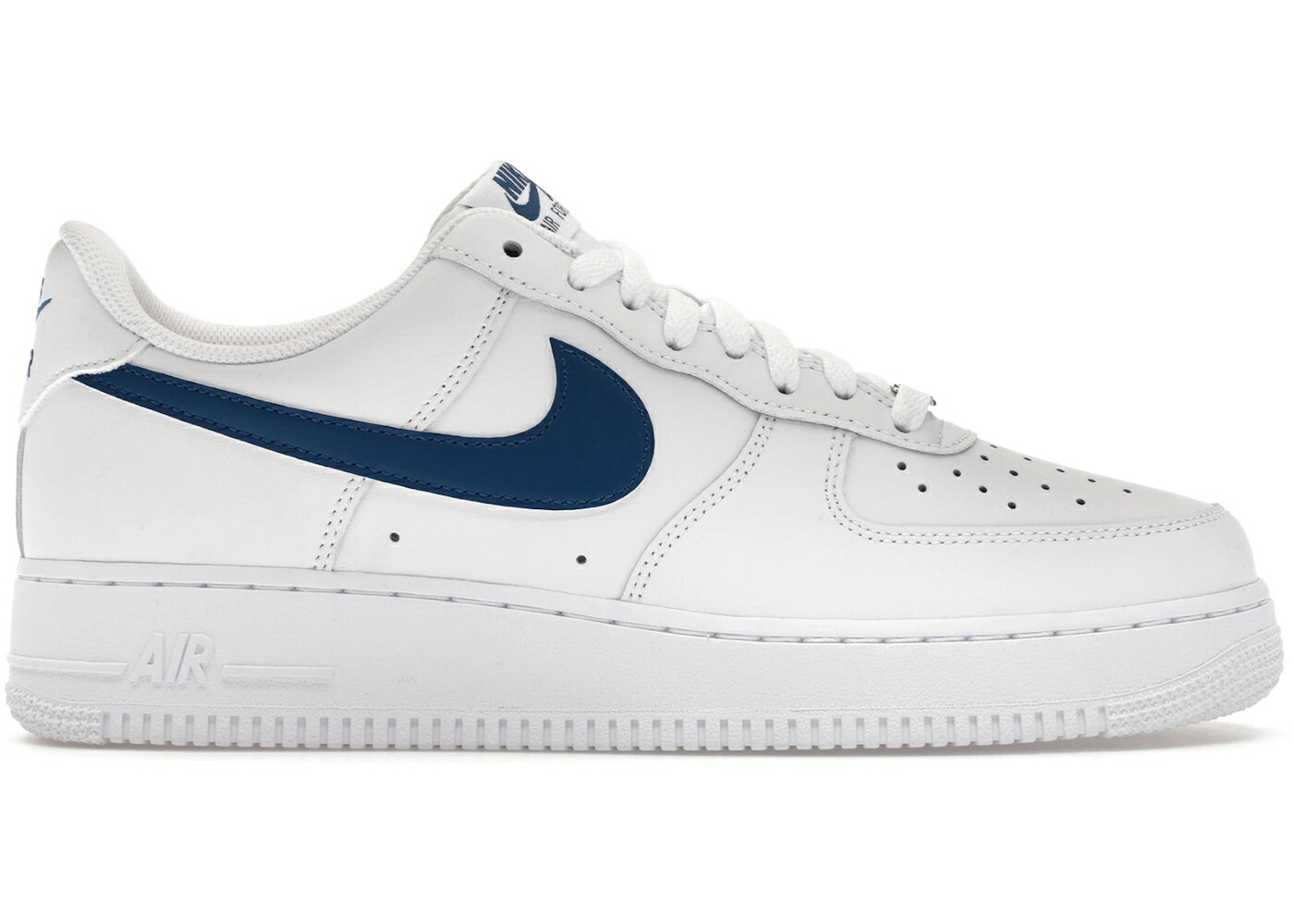 ナイキ 白色 ホワイト コート 青色 ブルー エアフォース 07 スニーカー メンズ NIKE AIR FORCE 1 LOW WHITE COURT BLUE / WHITE WHITE COURT BLUE