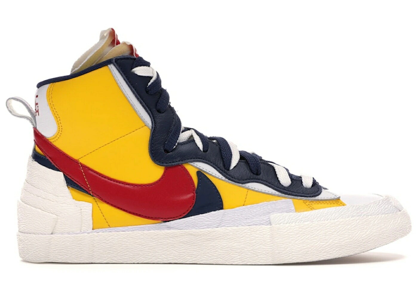 ナイキ ブレイザー ミッド 白色 ホワイト 赤 レッド スニーカー メンズ NIKE BLAZER MID SACAI SNOW BEACH / WHITE OBSIDIAN UNIVERSITY RED
