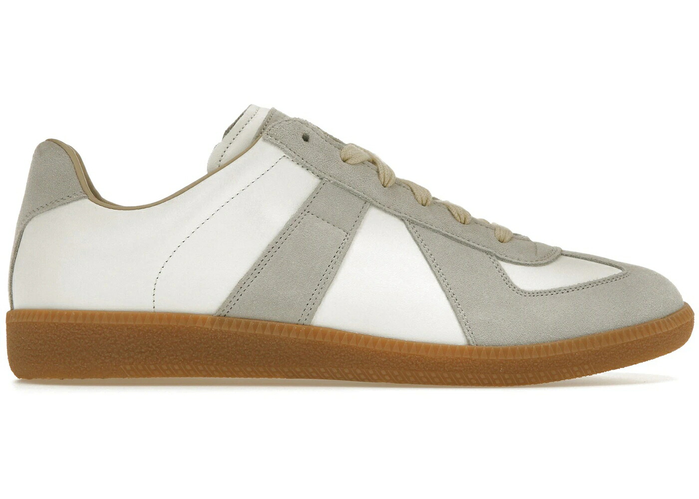 メゾンマルジェラ アーミー トレーナー 灰色 グレー 白色 ホワイト スニーカー メンズ MAISON MARGIELA MAISON MARGIELA REPLICA GERMAN ARMY TRAINER GAT / GREY WHITE GUM 91,520円