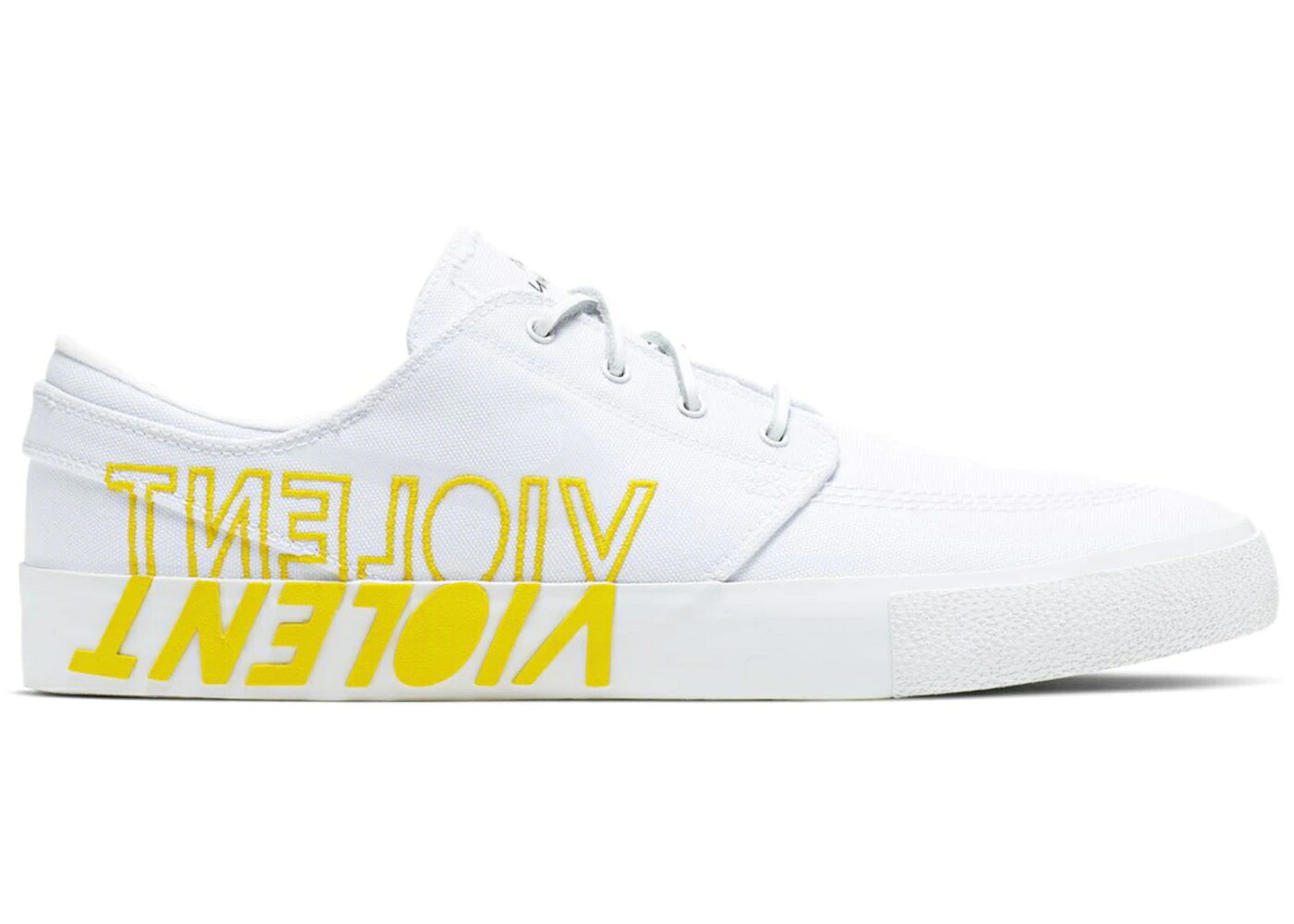ナイキ ズーム エスビー 白色 ホワイト 黄色 イエロー スニーカー メンズ NIKE ZOOM STEFAN JANOSKI SB RM VIOLENT FEMMES / WHITE WHITE TOUR YELLOW CLEAR