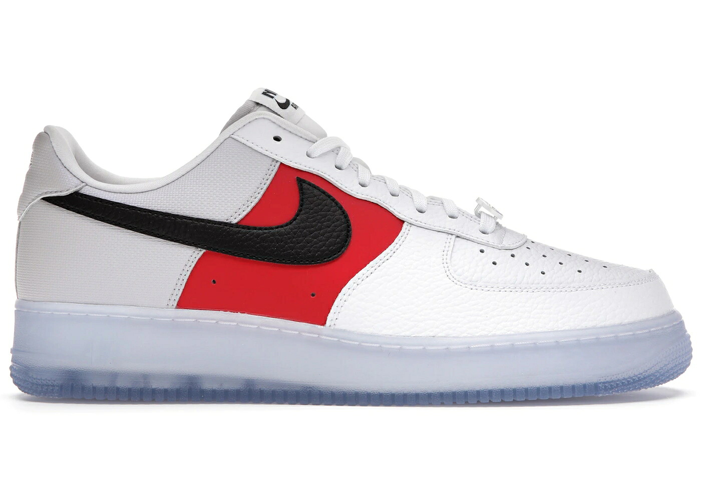 ナイキ 白色 ホワイト 赤 レッド 黒色 ブラック 灰色 グレー エアフォース スニーカー メンズ NIKE AIR FORCE 1 LOW WHITE RED BLACK (ICY SOLES) / WHITE VAST GREY UNIVERSITY RED