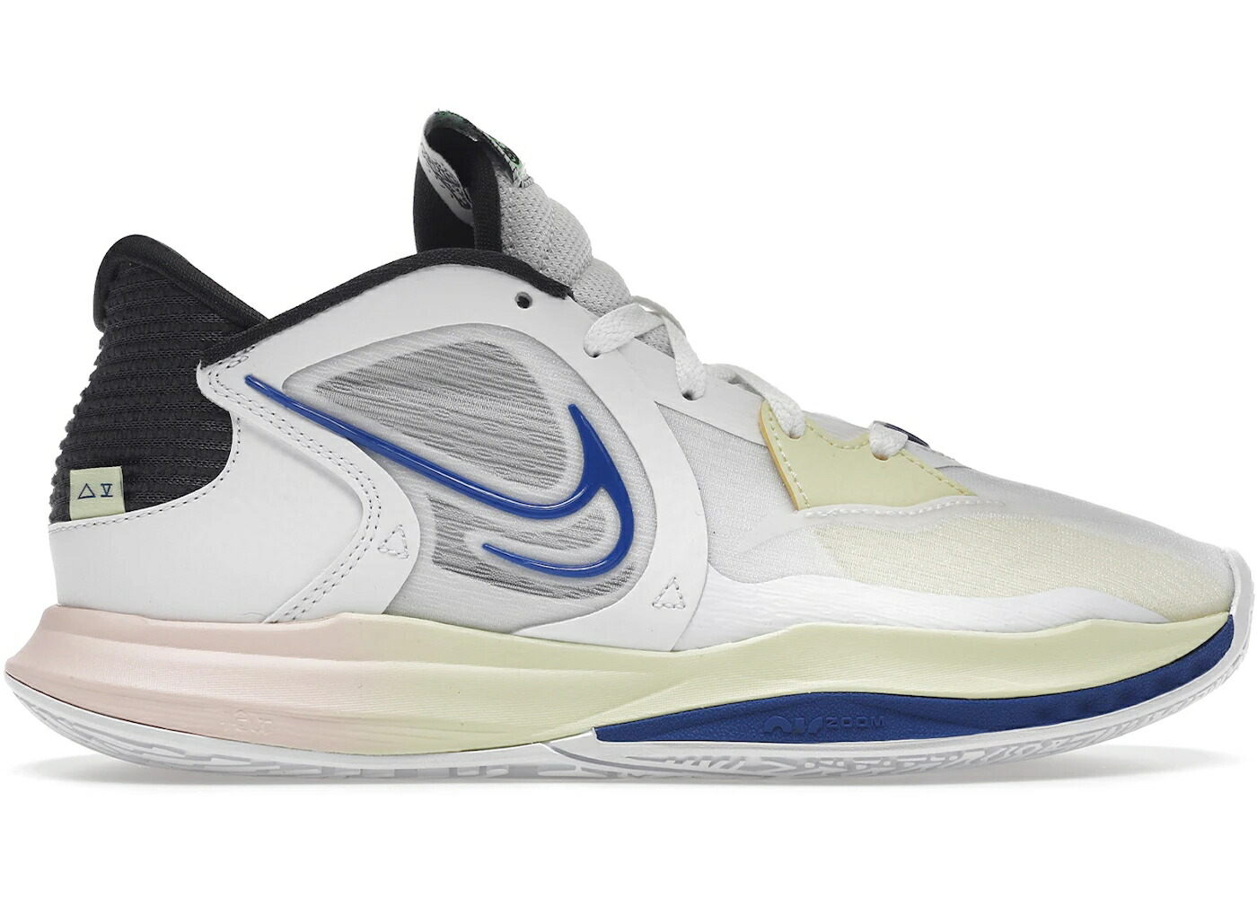 ナイキ カイリー 白色 ホワイト ゲーム ゲームロイヤル 青 ブルー スニーカー メンズ NIKE KYRIE LOW 5 BUTTERFLY EFFECT / WHITE GAME ROYAL MEDIUM ASH