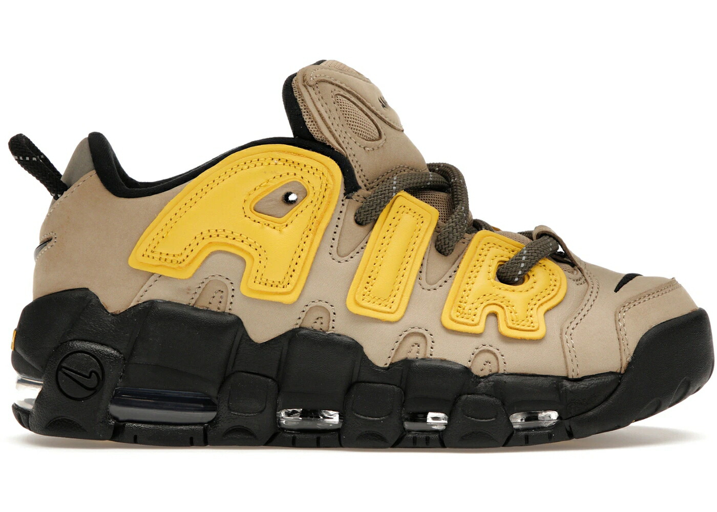 ナイキ 繰り上げるペース 黒いこと 黒いこと エアモアアップテンポ モアテン スニーカー メンズ NIKE AIR MORE UPTEMPO LOW AMBUSH VIVID SULFUR LIMESTONE / LIMESTONE VIVID SULFUR BLACK