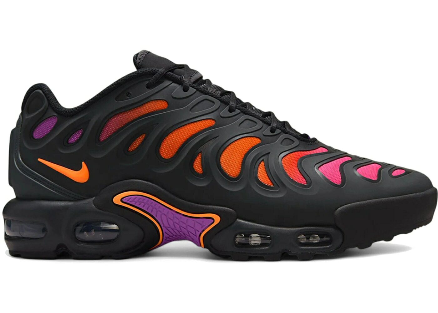 ナイキ マックス 橙 オレンジ ピンク 紫 パープル 黒色 ブラック エアマックスプラス スニーカー メンズ NIKE AIR MAX PLUS DRIFT SUNSET / ORANGE PINK PURPLE BLACK