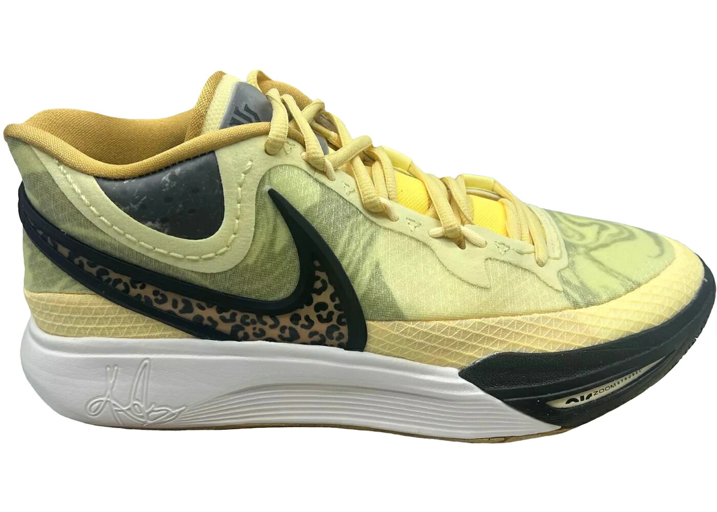 ナイキ カイリー ヒョウ柄 レオパード 黒いこと 黒いこと ウィート ゴールド スニーカー メンズ NIKE KYRIE 8 CITRON TINT LEOPARD / CITRON TINT BLACK WHEAT GOLD