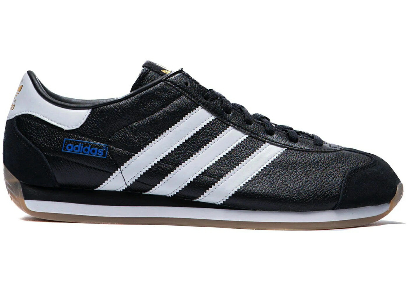 アディダス カントリー 黒色 ブラック 白色 ホワイト 青色 ブルー コア スニーカー メンズ ADIDAS COUNTRY JAPAN BLACK WHITE BLUE / CORE BLACK CLOUD WHITE BLUE