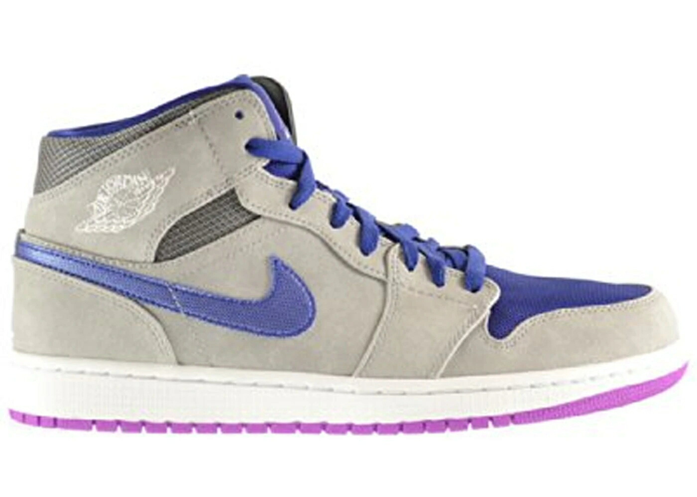 ナイキ ジョーダン ミッド 銀色 シルバー レーザー 紫 パープル スニーカー メンズ JORDAN 1 MID MATTE SILVER LASER PURPLE / MATTE SILVER MATTE SILVER LASER