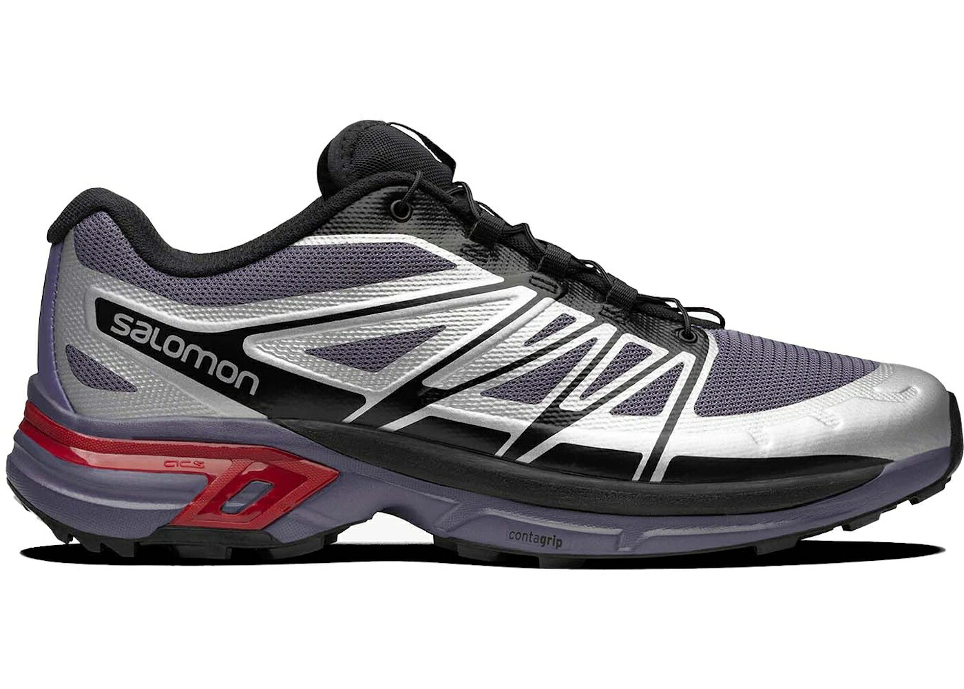 サロモン しろがね色 しろがね色 赤 赤いこと 黒いこと 黒いこと スニーカー ユニ一発やる SALOMON XT-WINGS 2 CADET SILVER BIKING RED / CADET BLACK BIKING RED メンズ