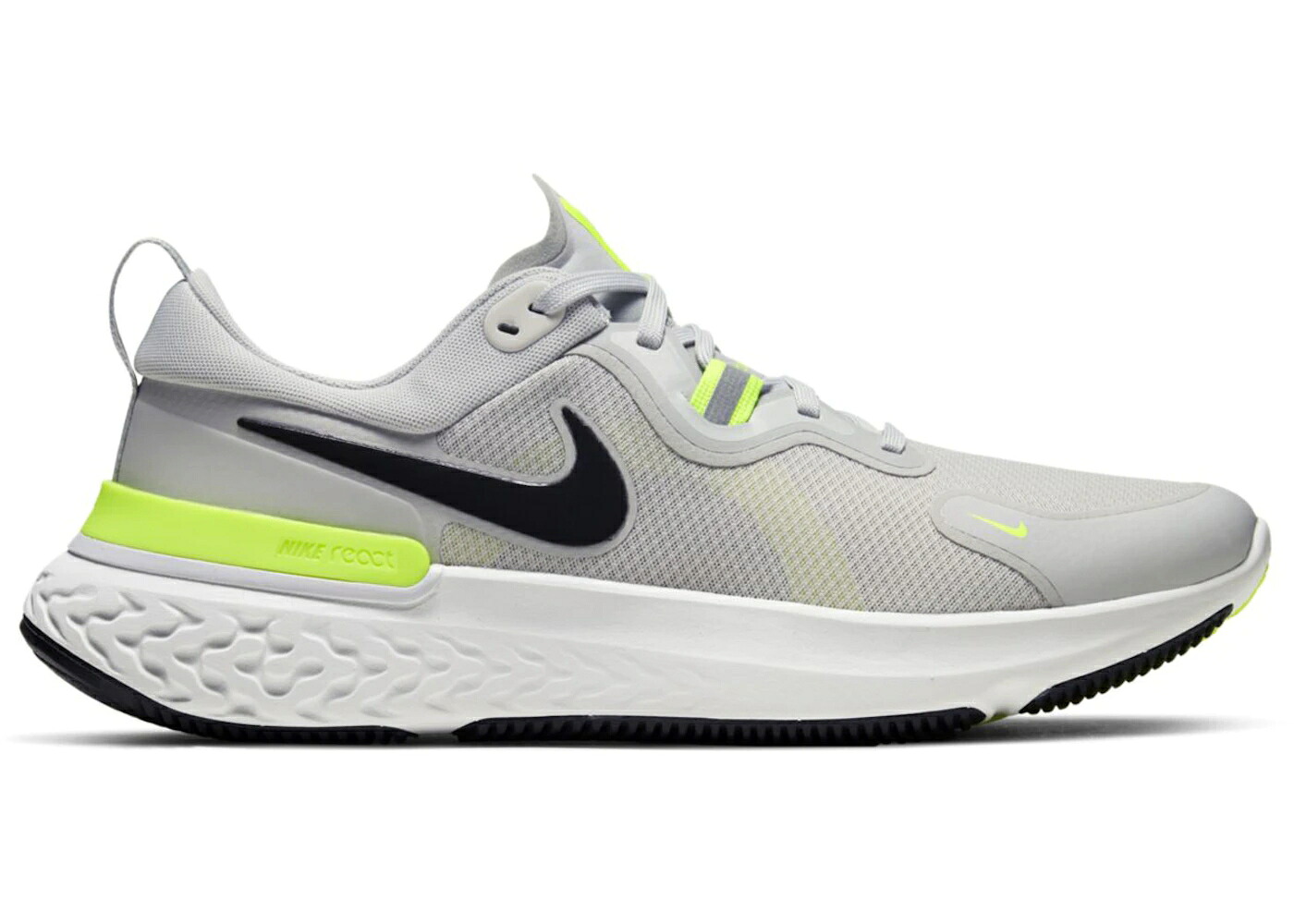ナイキ リアクト 灰色 グレー スニーカー メンズ NIKE REACT MILER GREY FOG / GREY FOG PARTICLE GREY VOLT｜スニケス