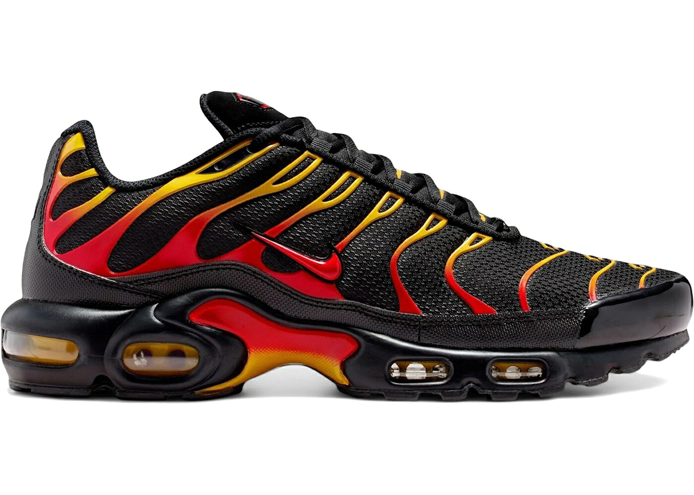 ナイキ マックス 黒色 ブラック ゴールド 赤 レッド エアマックスプラス スニーカー メンズ NIKE AIR MAX PLUS BLACK UNIVERSITY GOLD RED / BLACK UNIVERSITY GOLD UNIVERSITY