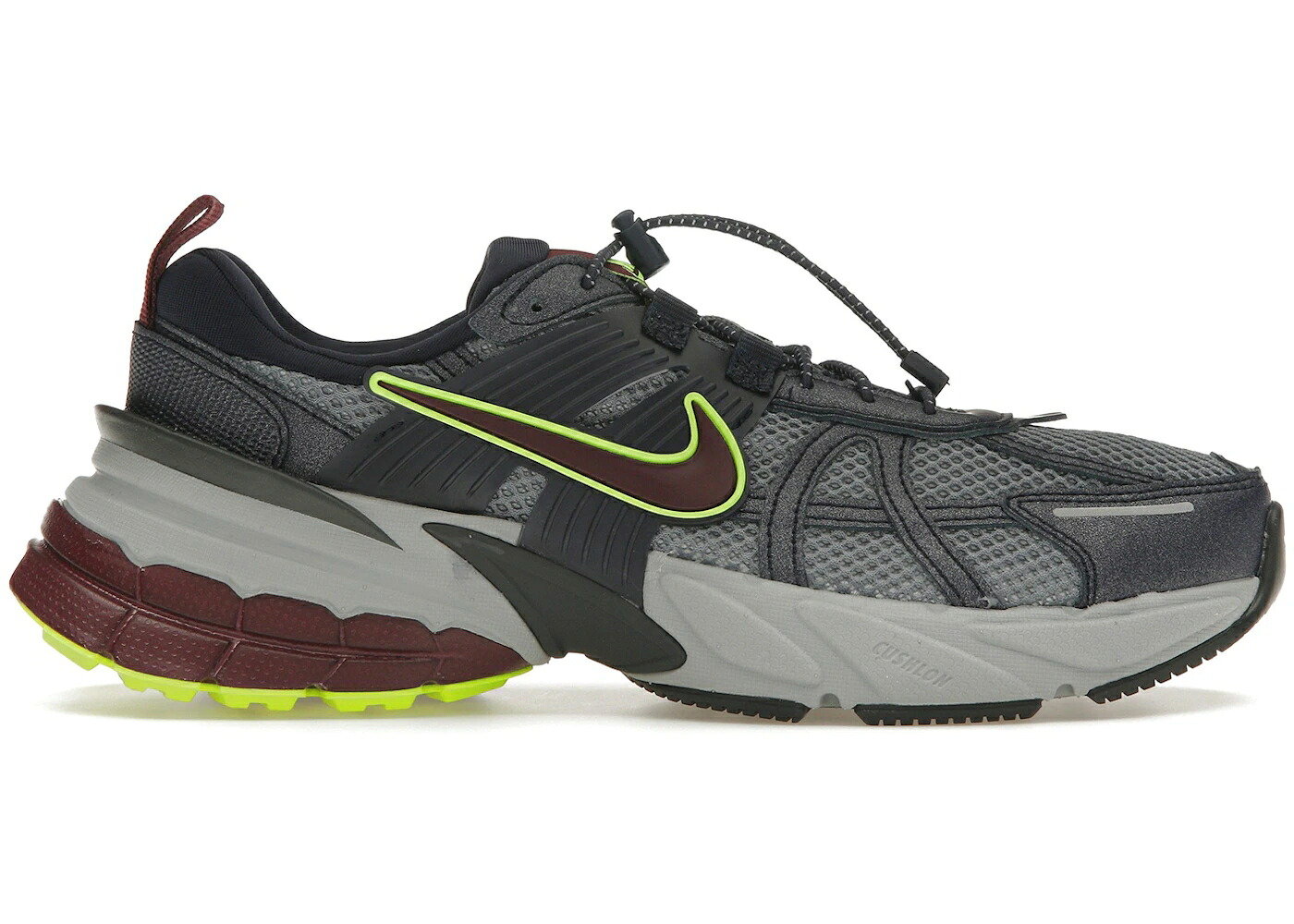 ナイキ 幽客 ぶどう酒色 バーガンディー WOMEN\u0027S スニーカー レディース NIKE V2K RUN LUMINOUS (WOMEN\u0027S) / OBSIDIAN BURGUNDY VOLT