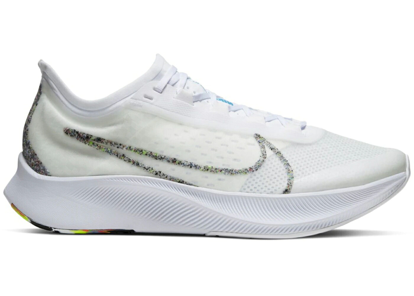 ナイキ ズーム 白色 ホワイト 青色 ブルー ズームフライ スニーカー メンズ NIKE ZOOM FLY 3 AW WHITE BLUE HERO / WHITE WHITE BLUE HERO|スニケス
