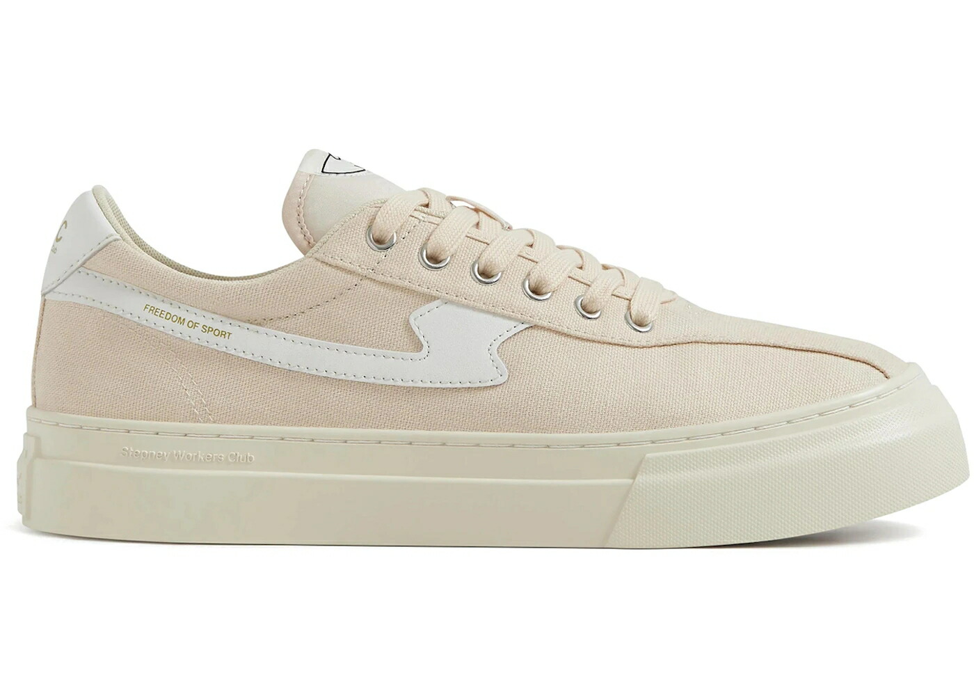 クラブ 白色 ホワイト スニーカー メンズ STEPNEY WORKERS CLUB STEPNEY WORKERS CLUB DELLOW S-STRIKE CUP CANVAS ECRU WHITE / ECRU WHITE｜スニケス