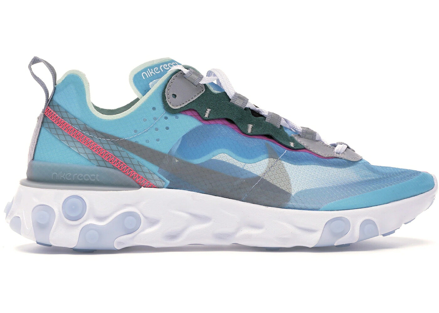 ナイキ リアクト 化学元素 黒いこと 黒いこと 薄墨色 薄墨色 スニーカー メンズ NIKE REACT ELEMENT 87 ROYAL TINT / ROYAL TINT BLACK WOLF GREY SOLAR