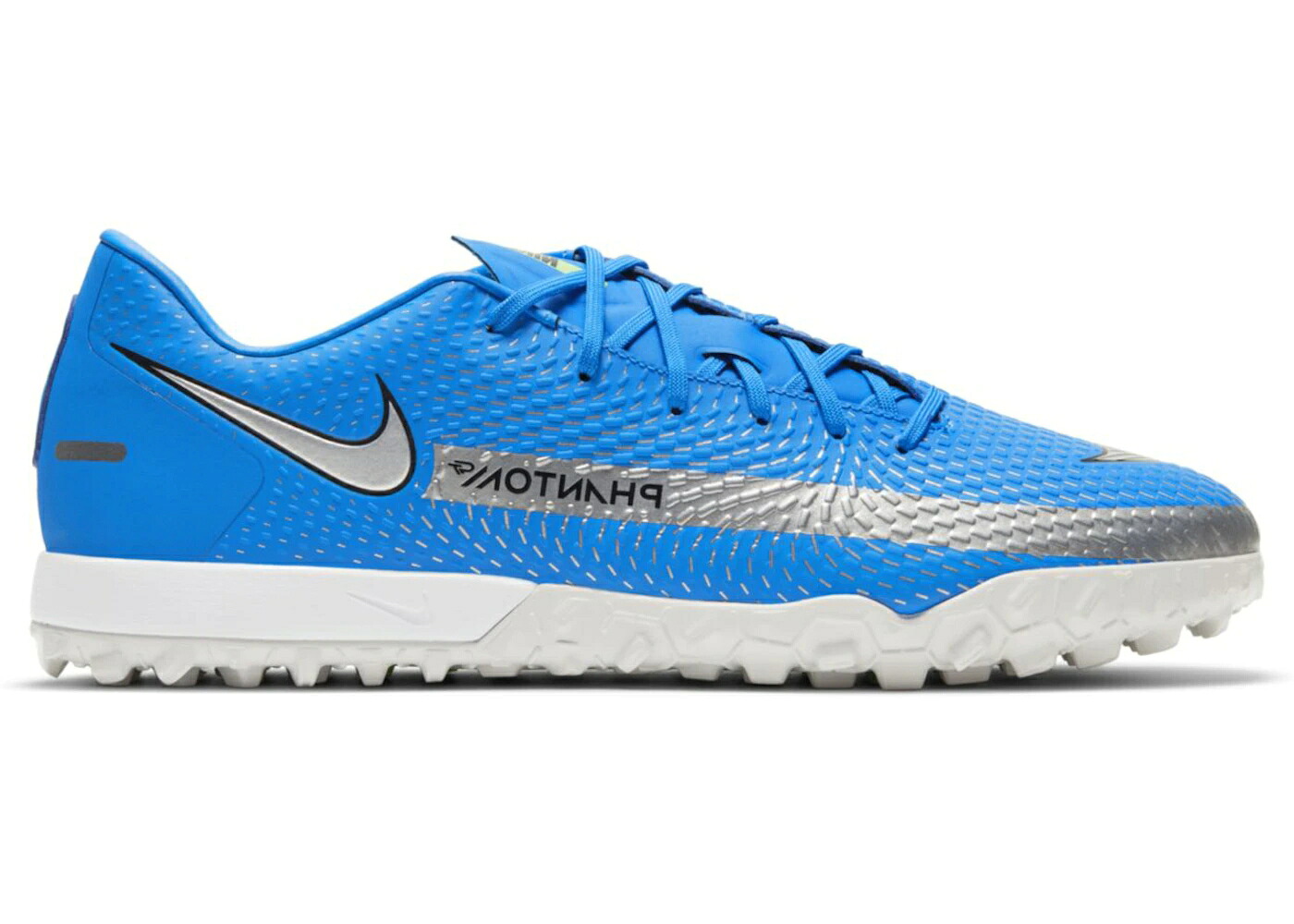 ナイキ アカデミー 青色 ブルー 銀色 シルバー 緑 グリーン スニーカー メンズ NIKE PHANTOM GT ACADEMY TF PHOTO BLUE METALLIC SILVER / PHOTO BLUE RAGE GREEN METALLIC｜スニケス