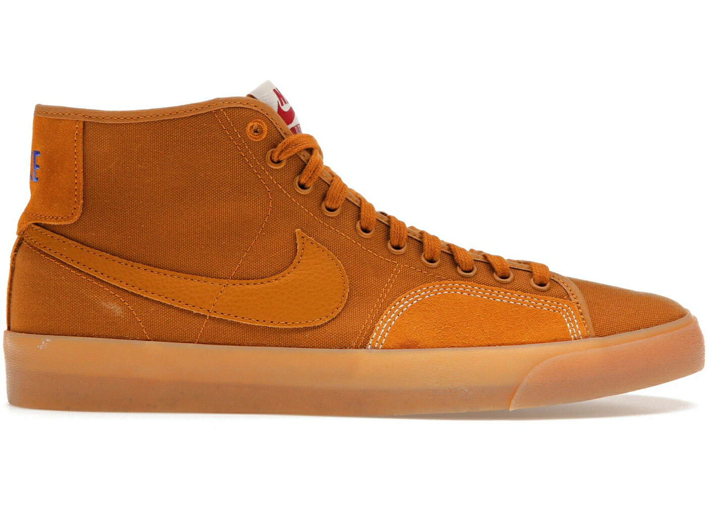 ナイキ エスビー ブレイザー コート ミッド プレミアム スニーカー メンズ NIKE SB BLAZER COURT MID PREMIUM DESERT OCHER / DESERT OCHER HYPER ROYAL GUM
