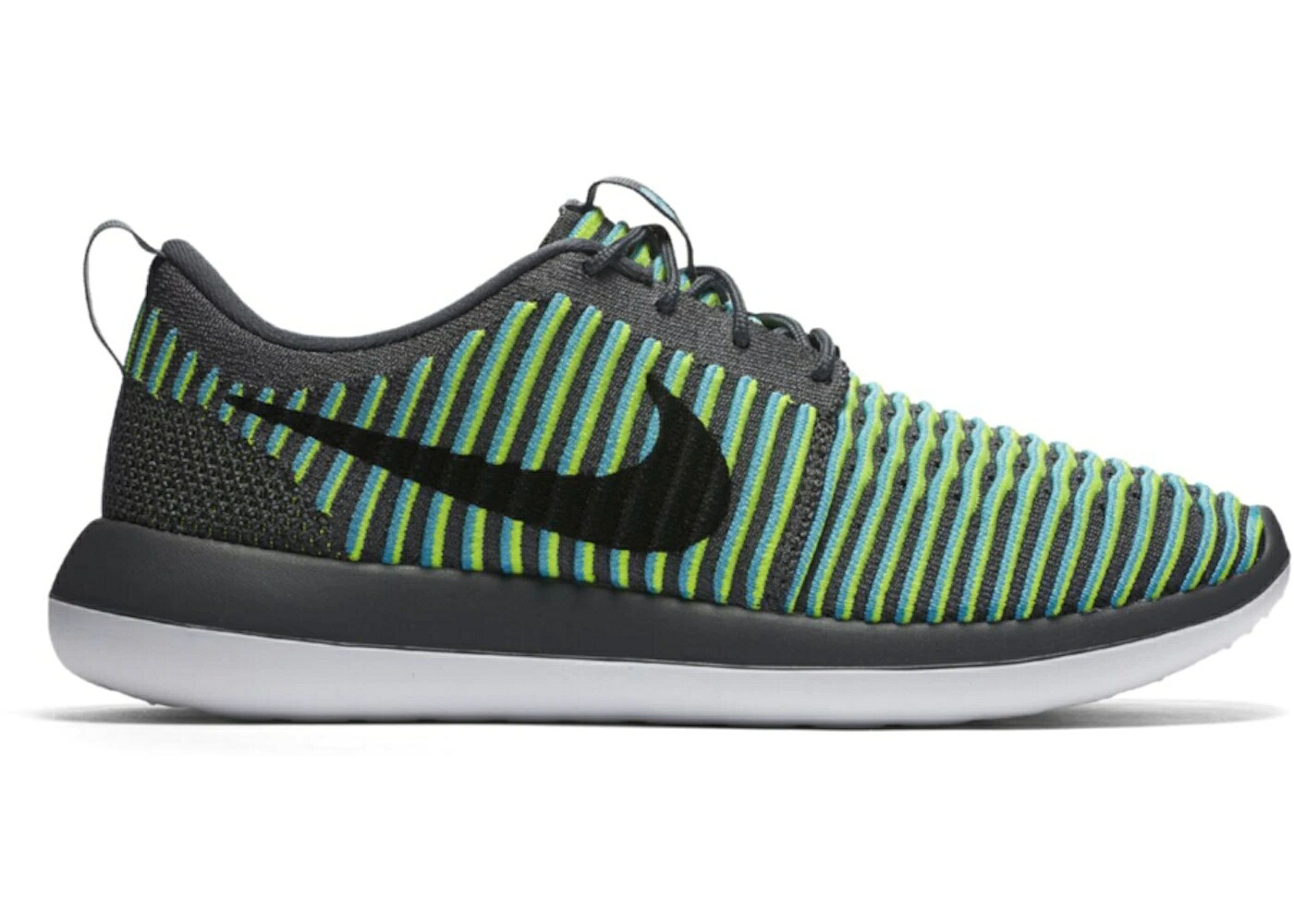 ナイキ フライニット 青色 ブルー 灰色 グレー 黒色 ブラック スニーカー メンズ NIKE ROSHE TWO FLYKNIT GAMMA BLUE / DARK GREY GAMMA BLUE VOLT BLACK
