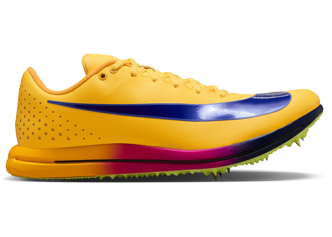 ナイキ エリート 紫 パープル 藍色 インディゴ 張りさける スニーカー メンズ NIKE TRIPLE JUMP ELITE 3 CITRON PULSE VOLT ICE VIVID PURPLE INDIGO BURST / CITRON PULSE VOLT ICE VIVID