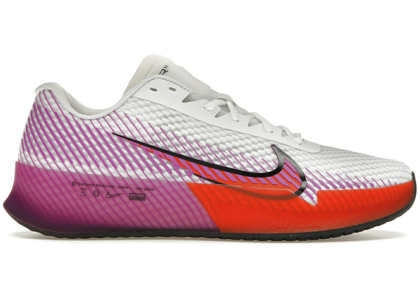 ナイキ 望遠レンズ 白いこと 白いこと 赤 赤いこと 黒いこと 黒いこと スニーカー メンズ NIKE ZOOM VAPOR 11 HC WHITE PICANTE FUCHSIA / WHITE PICANTE RED BLACK FUCHSIA