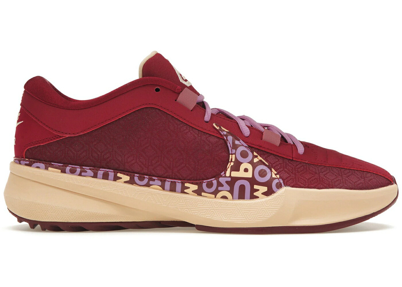 ナイキ ズーム 赤 レッド ズームフリーク スニーカー メンズ NIKE ZOOM FREAK 5 ALPHABET BROS / NOBLE RED DESERT BERRY GUAVA ICE