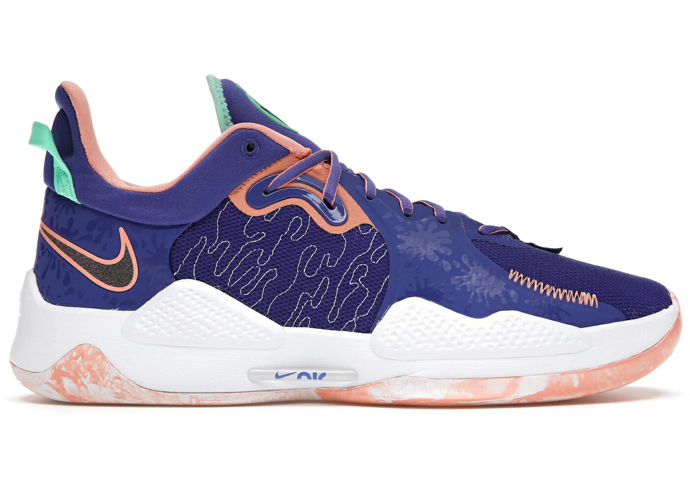 ナイキ ロサンゼルス クリムゾン 緑 グリーン スニーカー メンズ NIKE PG 5 LA DRIP / LAPIS CRIMSON BLISS BARELY GREEN