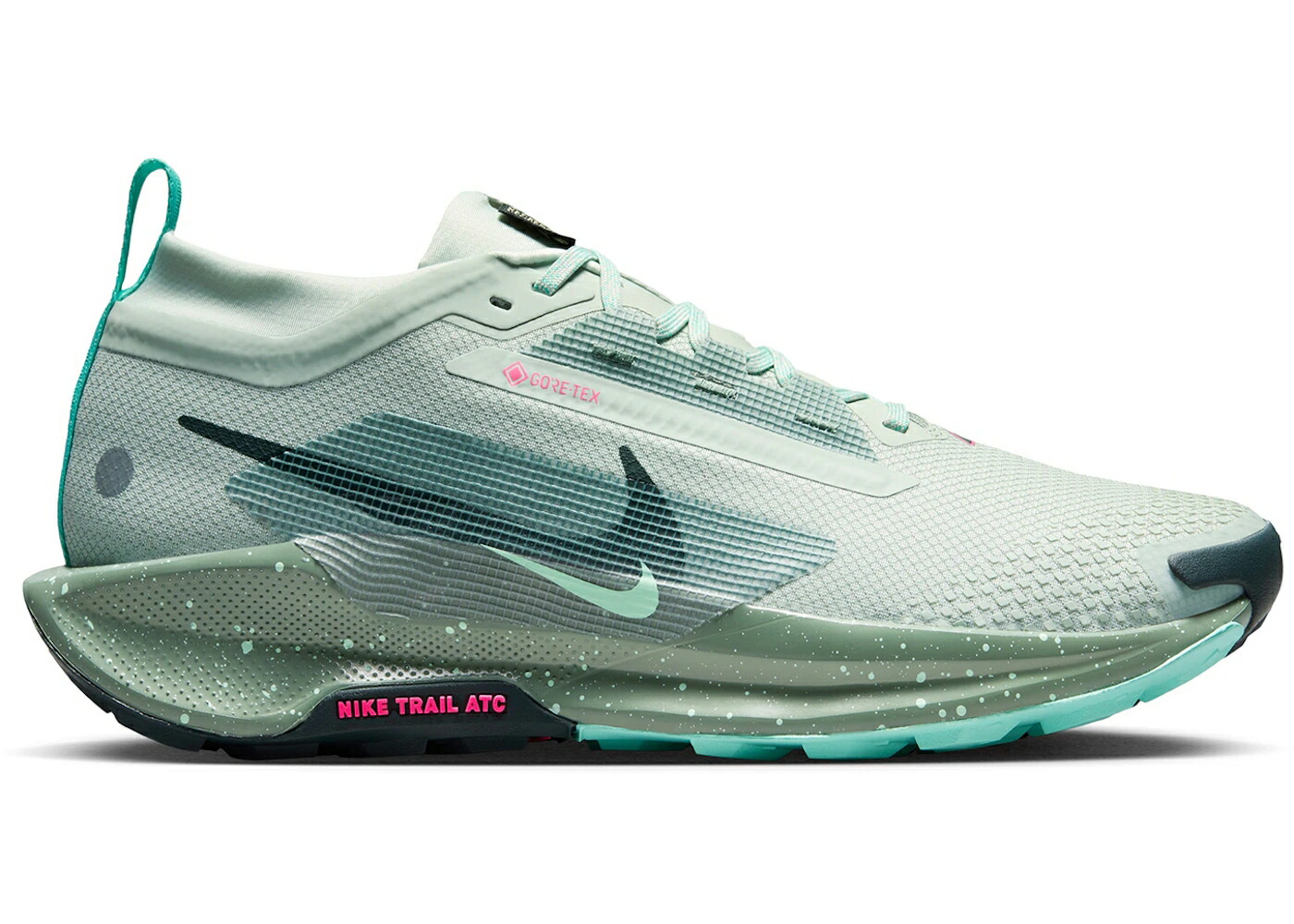 ナイキ リアクト ペガサス ゴアテックス しろがね色 しろがね色 緑 緑であること スニーカー メンズ NIKE REACT PEGASUS TRAIL 5 GORE-TEX LIGHT SILVER CLAY GREEN / LIGHT SILVER CLAY GREEN MINT