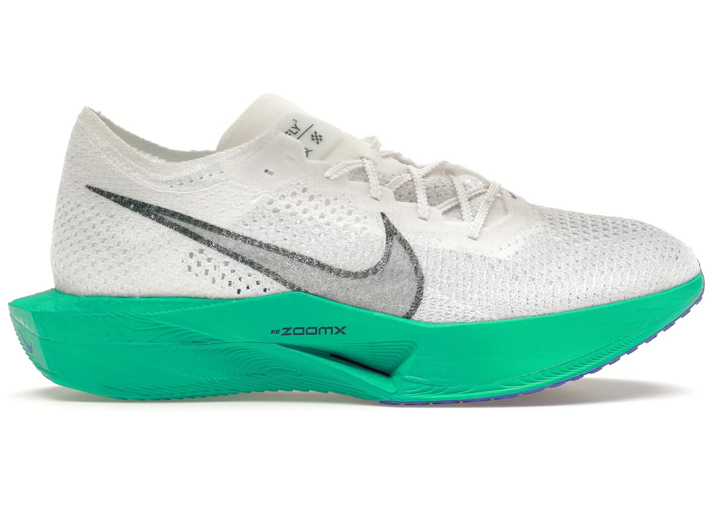 ナイキ 白いこと 白いこと ディープ 翡翆 ジェード スニーカー メンズ NIKE ZOOMX VAPORFLY 3 AQUATONE / WHITE DEEP JUNGLE JADE ICE CLEAR