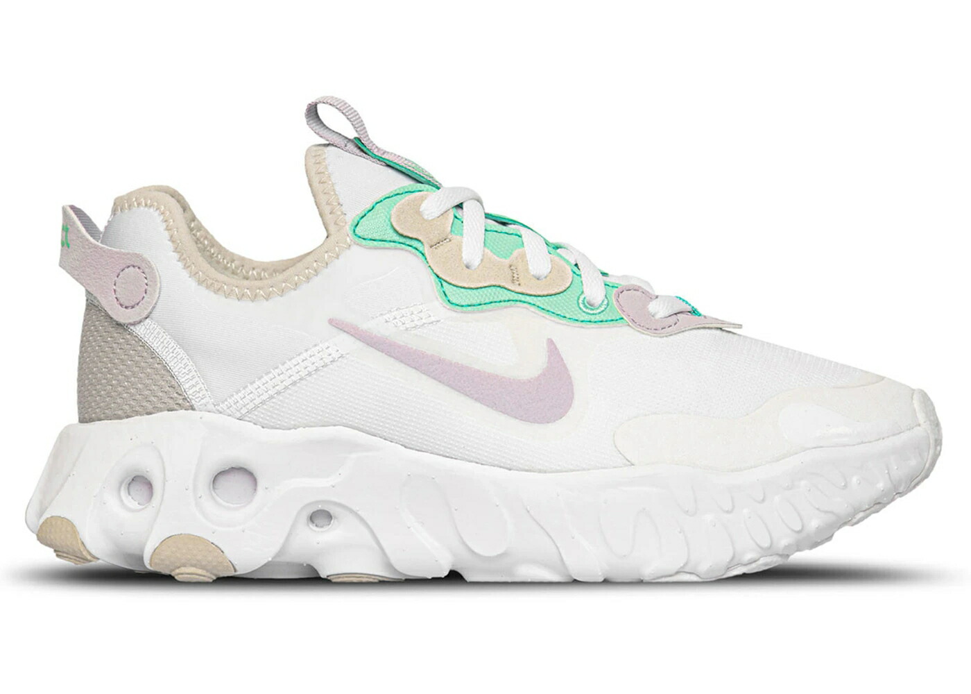 ナイキ リアクト 白色 ホワイト 緑 グリーン WOMEN'S スニーカー レディース NIKE REACT ART3MIS WHITE INFINITE LILAC (WOMEN'S) / WHITE LIGHT BONE GREEN GLOW