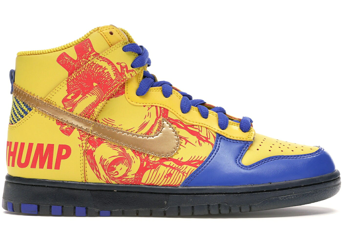 ナイキ エスビー ダンク ハイ ゲーム ダンクハイ ゲームロイヤル 青 ブルー ジュニア キッズ NIKE SB DUNK HIGH DOERNBECHER (2012) (GS) / VIVID SULFUR GAME ROYAL ベビー マタニティ スニーカー｜スニケス