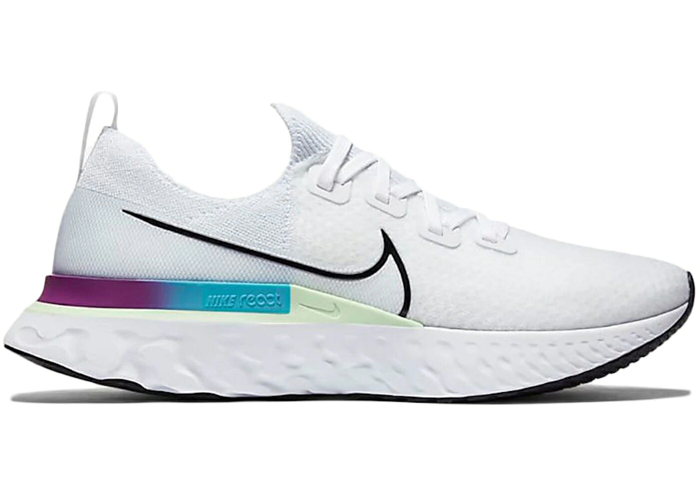 ナイキ リアクト 幽客 白いこと 白いこと 緑 緑であること アクア スニーカー メンズ NIKE REACT INFINITY RUN WHITE VAPOR GREEN / WHITE VAPOR GREEN ORACLE AQUA