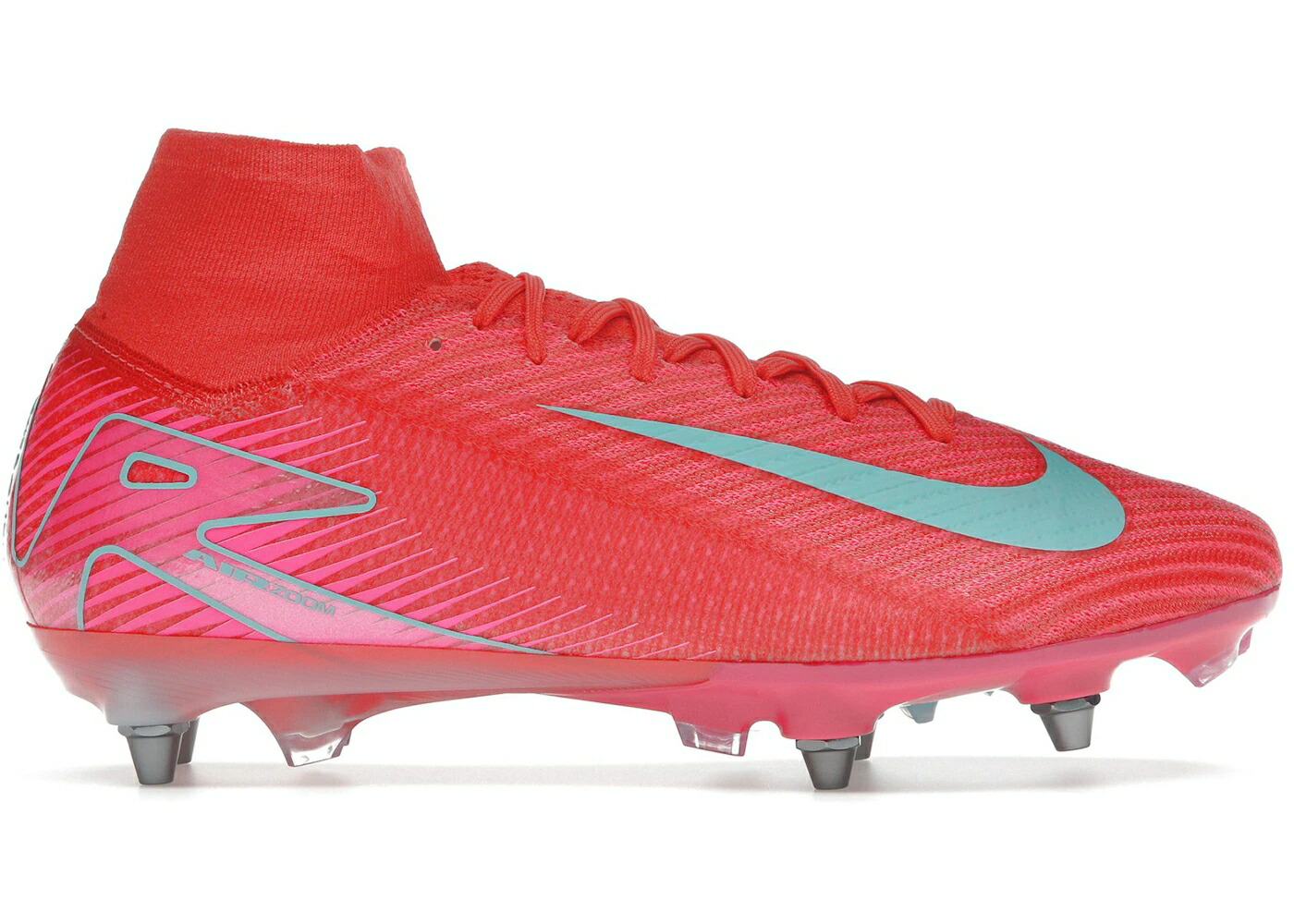 ナイキ ズーム エリート エナジー 緑 グリーン スニーカー メンズ NIKE ZOOM MERCURIAL SUPERFLY 10 ELITE SG-PRO MAD ENERGY PACK / EMBER GLOW AURORA GREEN