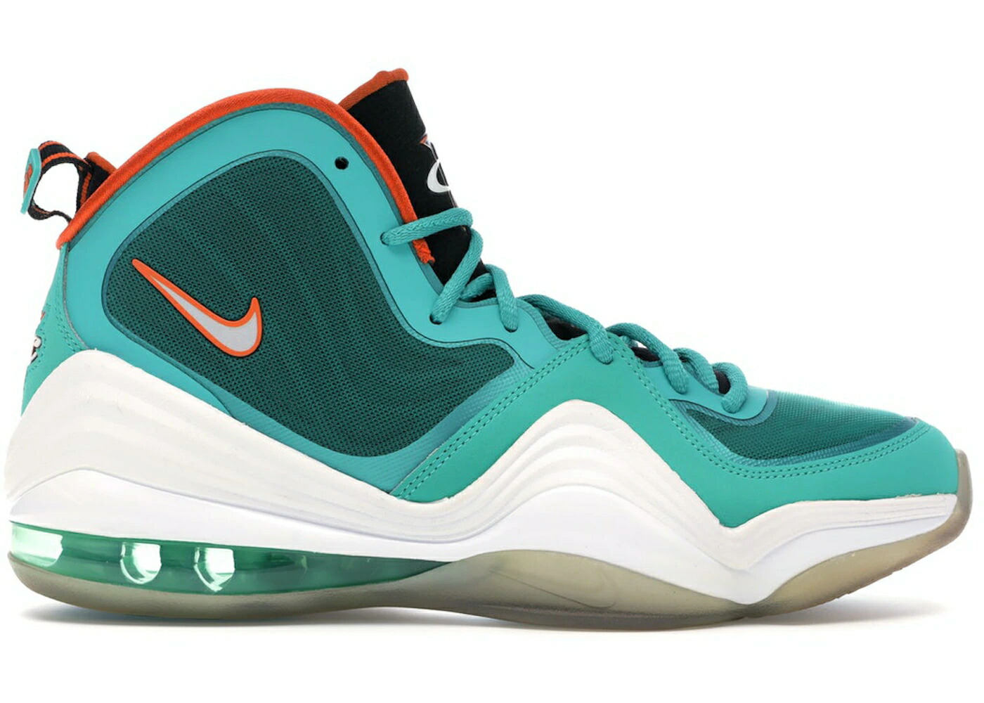 ナイキ ペニー マイアミ ドルフィンズ 緑 グリーン 橙 オレンジ 白色 ホワイト スニーカー メンズ NIKE PENNY V MIAMI DOLPHINS / NEW GREEN SAFETY ORANGE WHITE 42,900円