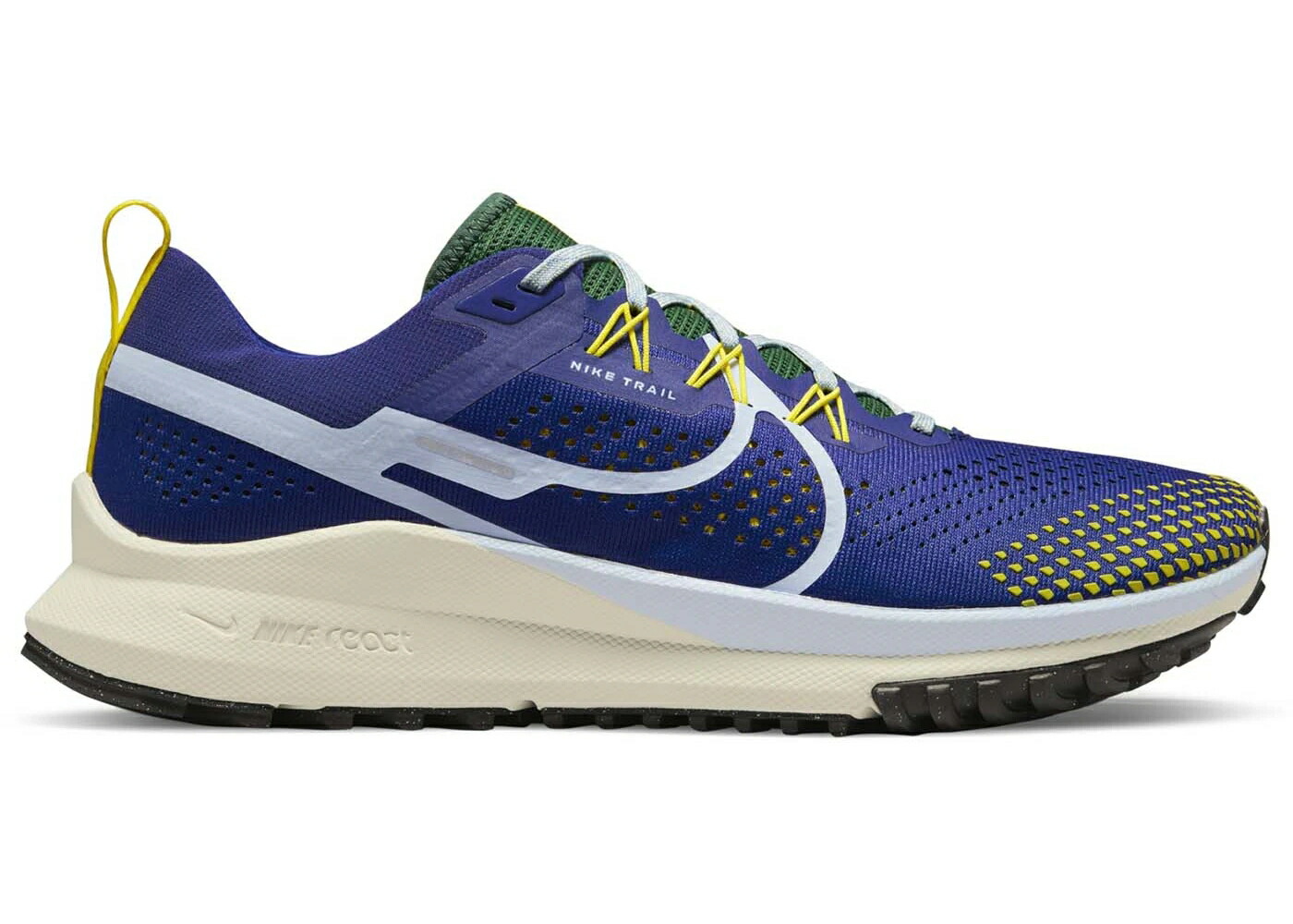 ナイキ リアクト ペガサス ディープ 黄色 イエロー ストライク 青色 ブルー スニーカー メンズ NIKE REACT PEGASUS TRAIL 4 DEEP ROYAL YELLOW STRIKE / DEEP ROYAL BLUE CELESTINE BLUE