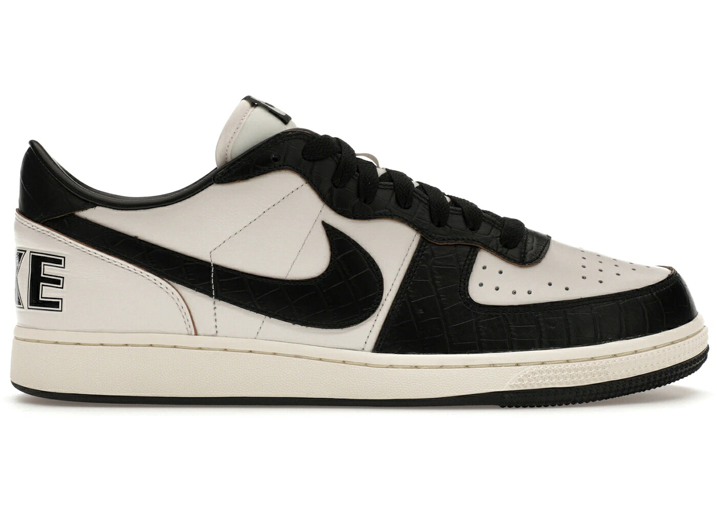 ナイキ ターミネーター 黒いこと 黒いこと スニーカー メンズ NIKE TERMINATOR LOW PRM BLACK CROC / PHANTOM BLACK COCONUT MILK