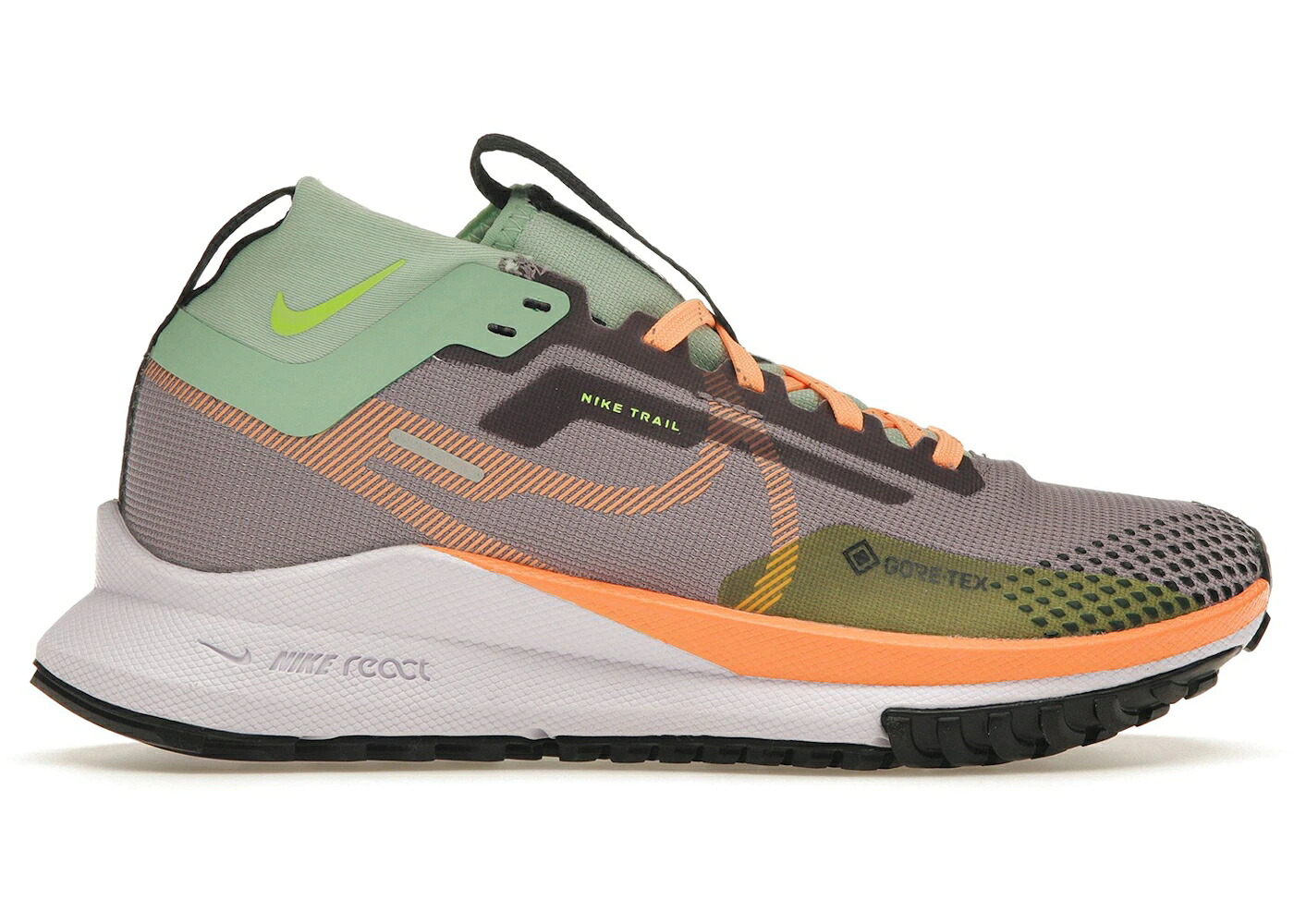 ナイキ リアクト ペガサス ゴアテックス 紫 パープル 皮膚軟化剤 WOMEN\u0027S スニーカー レディース NIKE REACT PEGASUS TRAIL 4 GORE-TEX PURPLE SMOKE PEACH CREAM (WOMEN\u0027S) / PURPLE SMOKE PEACH CREAM ENAMEL