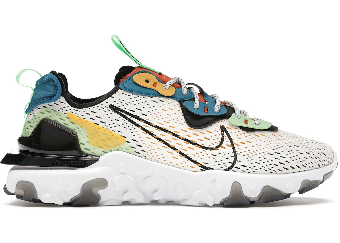 ナイキ リアクト 緑 グリーン レーザー 橙 オレンジ スニーカー メンズ NIKE REACT VISION PHANTOM GREEN ABYSS LASER ORANGE / PHANTOM GREEN ABYSS LASER ORANGE