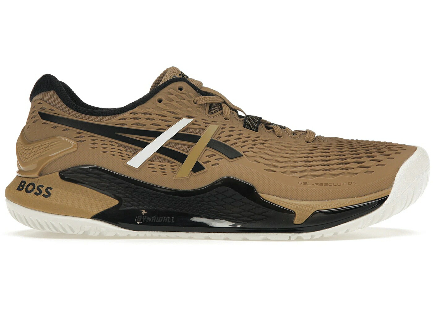 アシックス 駱駝 黒いこと 黒いこと スニーカー メンズ ASICS GEL-RESOLUTION 9 HUGO BOSS / CAMEL BLACK