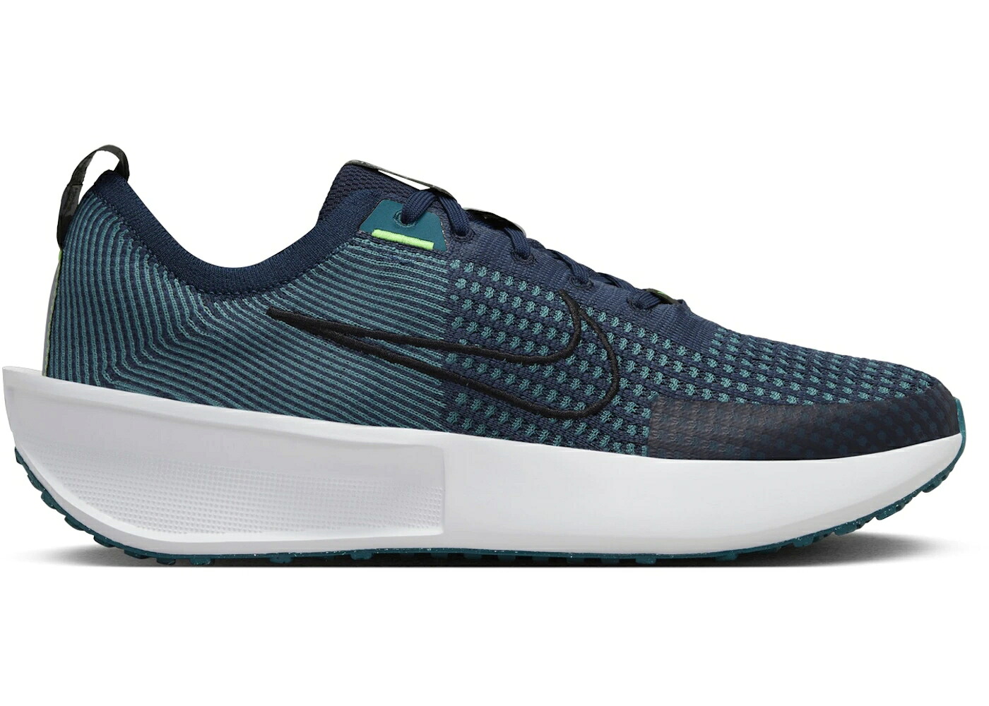 ナイキ ラン カレッジ 紺色 ネイビー 黒色 ブラック スニーカー メンズ NIKE INTERACT RUN COLLEGE NAVY MINERAL TEAL GEODE BLACK / COLLEGE NAVY MINERAL TEAL GEODE
