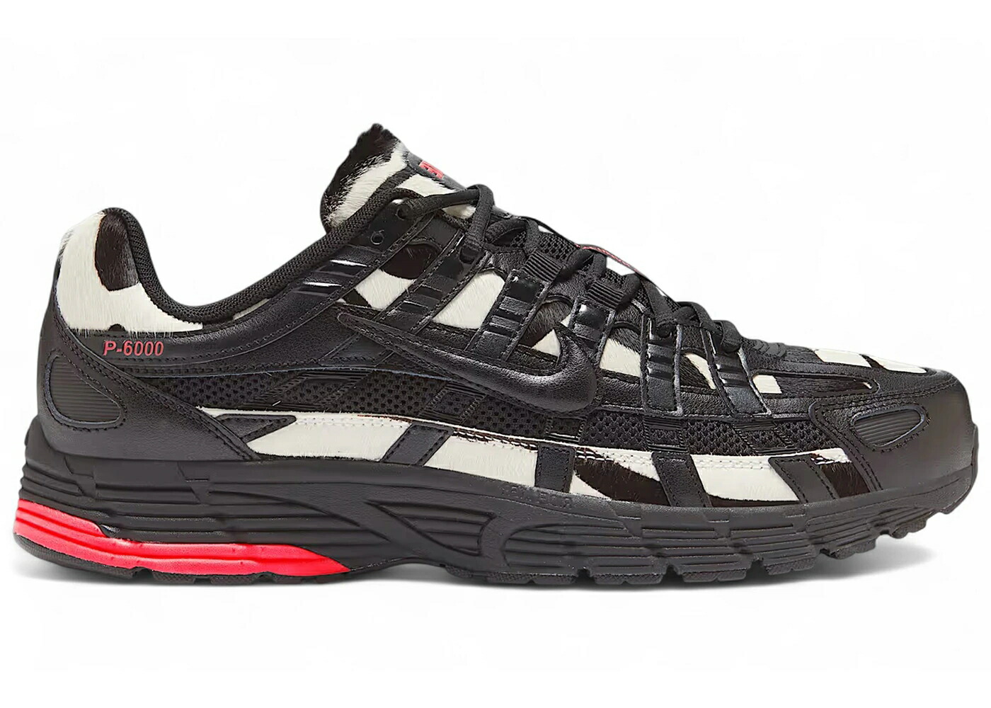 ナイキ 黒色 ブラック 赤 レッド スニーカー メンズ NIKE P-6000 ZEBRA BLACK SOLAR RED / BLACK BLACK SOLAR RED BLACK