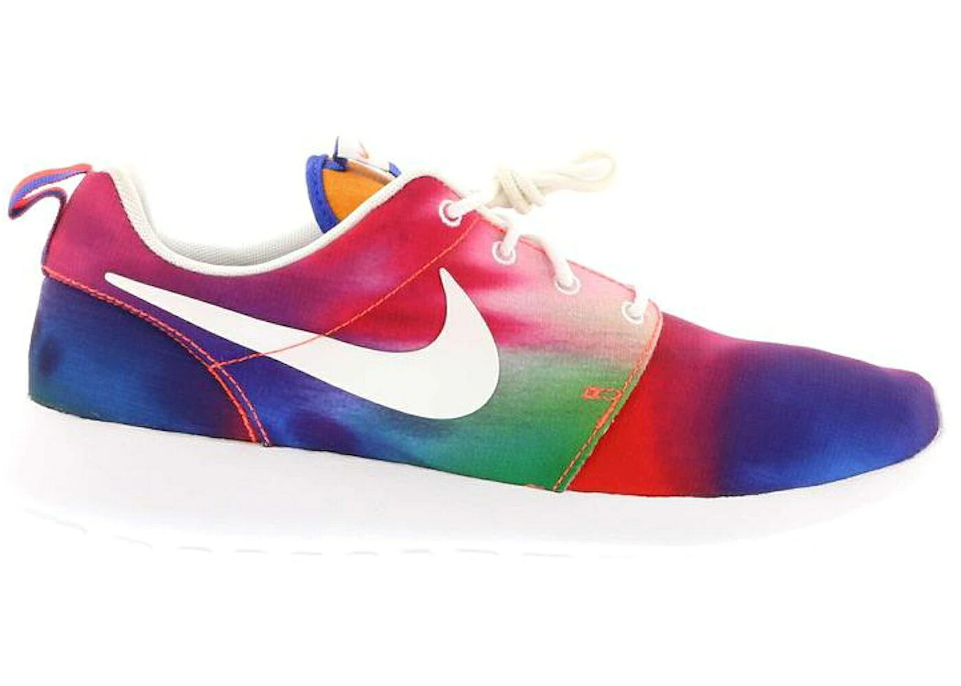 ナイキ ラン ネクタイ 虹色 レインボー コート 紫 パープル 白色 ホワイト クリムゾン スニーカー メンズ NIKE ROSHE RUN TIE DYE RAINBOW / COURT PURPLE WHITE TOTAL CRIMSON｜スニケス