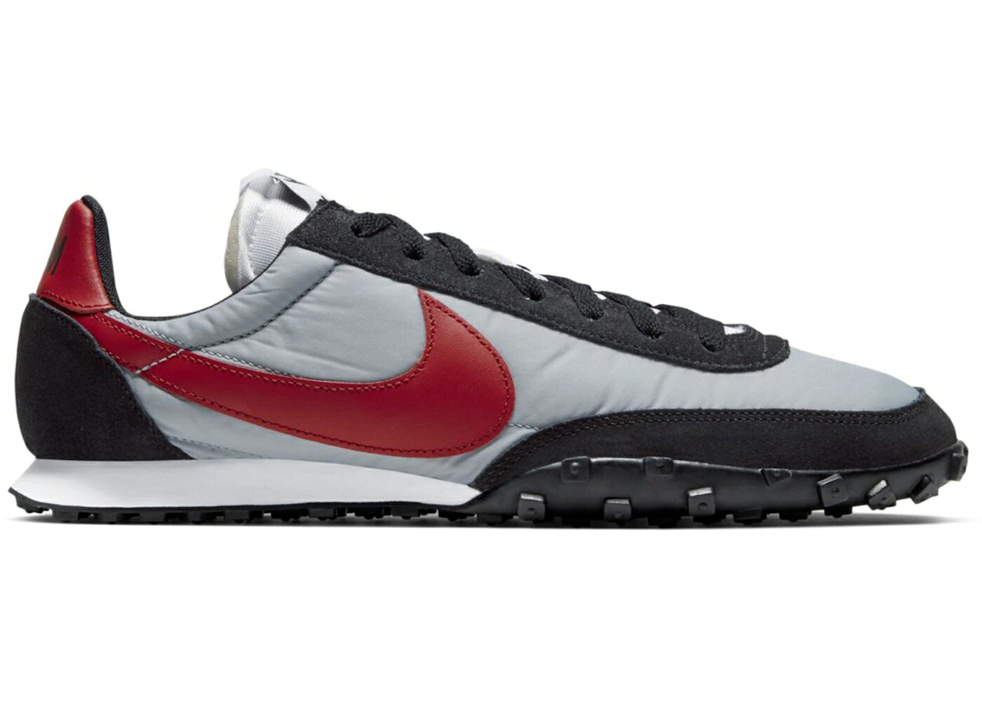 ナイキ ワッフル 灰色 グレー 黒色 ブラック 白色 ホワイト 赤 レッド スニーカー メンズ NIKE WAFFLE RACER WOLF GREY / WOLF GREY BLACK WHITE GYM RED
