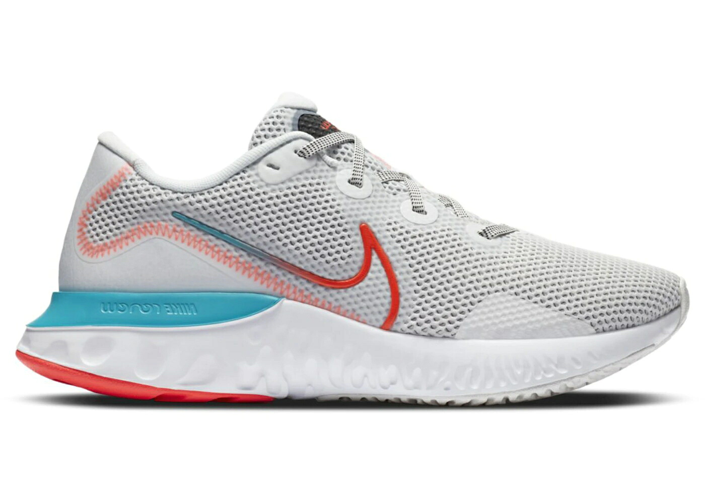 ナイキ ラン スウッシュ スウォッシュ 白色 ホワイト アクア 黒色 ブラック スニーカー メンズ NIKE RENEW RUN OMBRE SWOOSH / SUMMIT WHITE ORACLE AQUA BLACK