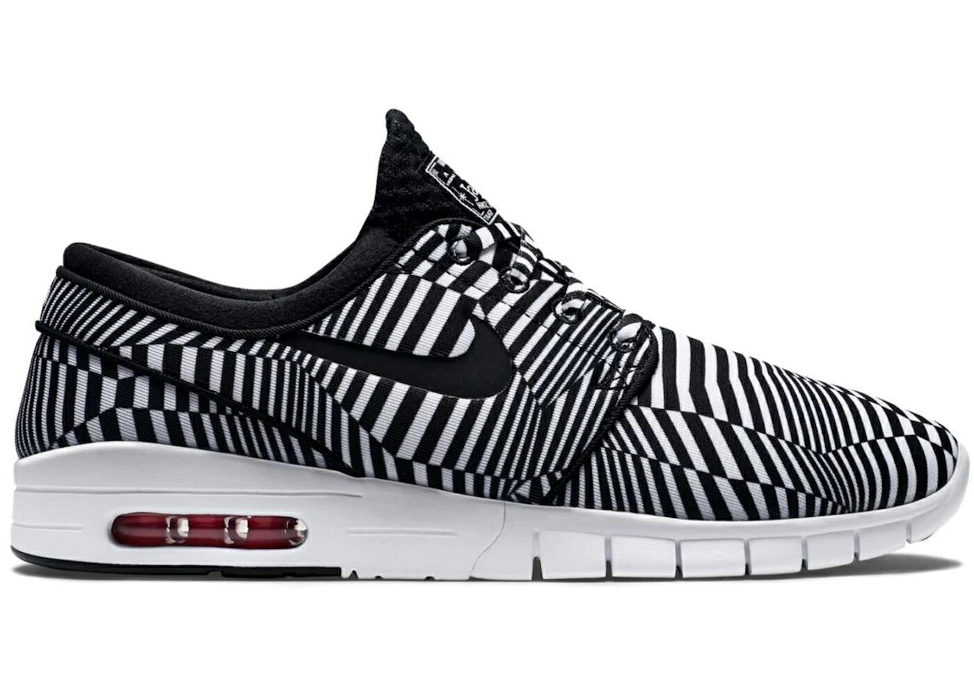 ナイキ エスビー マックス 白色 ホワイト 黒色 ブラック スニーカー メンズ NIKE SB STEFAN JANOSKI MAX DAZZLE / WHITE BLACK