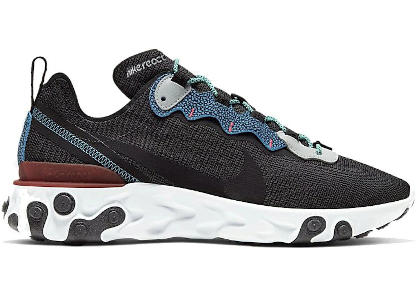 ナイキ リアクト 化学元素 純一無雑 プラチナム スニーカー メンズ NIKE REACT ELEMENT 55 SE ANTHRACITE / ANTHRACITE PURE PLATINUM