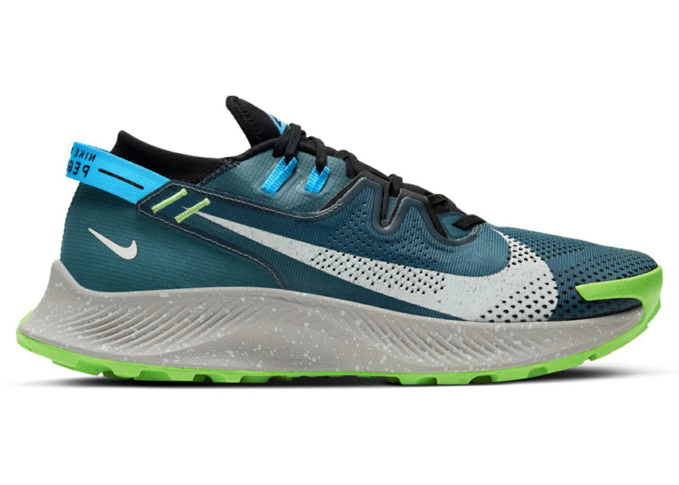 ナイキ ペガサス 緑 緑であること 黒いこと 黒いこと 青み 青色 スニーカー メンズ NIKE PEGASUS TRAIL 2 DARK TEAL GREEN / DARK TEAL GREEN BLACK LIGHT BLUE