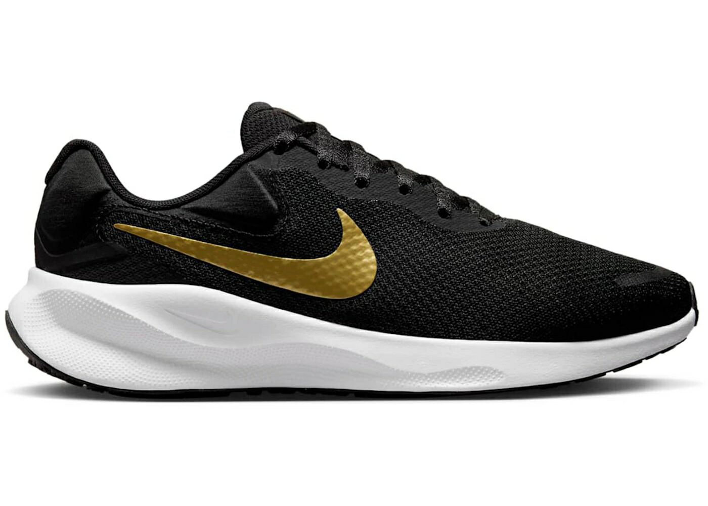 ナイキ 大変革 黒いこと 黒いこと 白いこと 白いこと ゴールド WOMEN\u0027S スニーカー レディース NIKE REVOLUTION 7 BLACK WHITE METALLIC GOLD (WOMEN\u0027S) / BLACK WHITE METALLIC GOLD