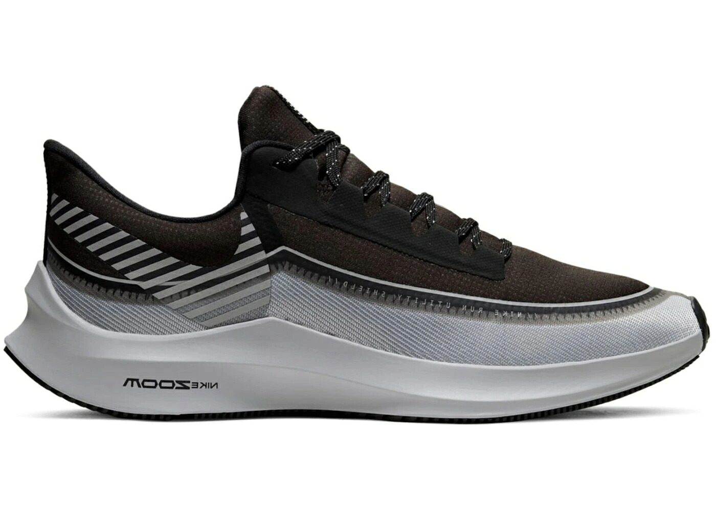 ナイキ ズーム 銀色 シルバー 黒色 ブラック 灰色 グレー スニーカー メンズ NIKE ZOOM WINFLO 6 SHIELD REFLECT SILVER / BLACK REFLECT SILVER WOLF GREY